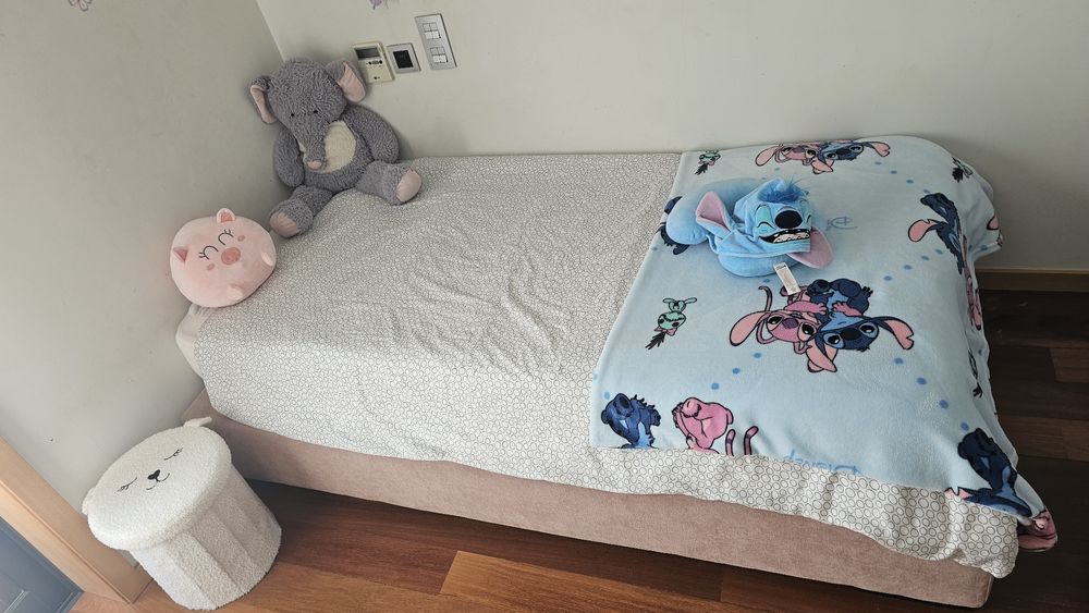 Sommier solteiro + colchão