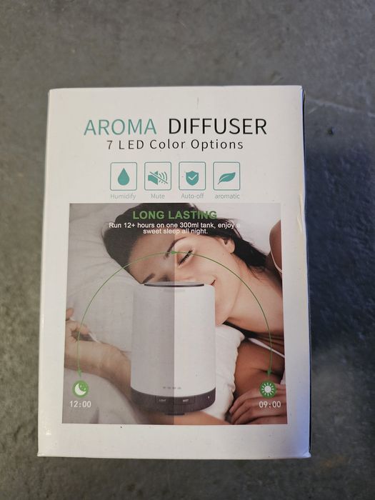 Dyfuzor POCHŁANIACZ powietrza AROMA DIFFUSER 7 LED color