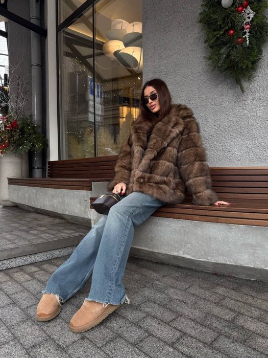 еко шубка під соболь