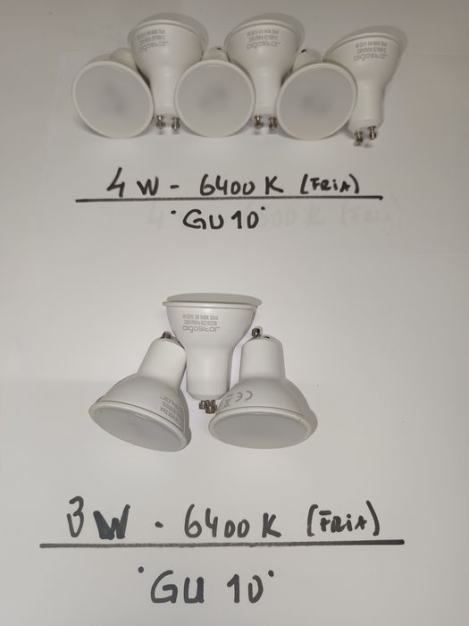 LED - lâmpadas cor fria 6400k
