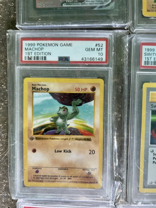 Coleção INGLÊS Pokémon PSA 10 1ª Edição Vintage + Boosters Selados WOTC | Base Set, Jungle, Fossil | Investimento Raro