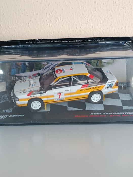 YQ082 HELLER 1/32 maquette cliclac voiture 2034 Audi Quattro Africa Rallye