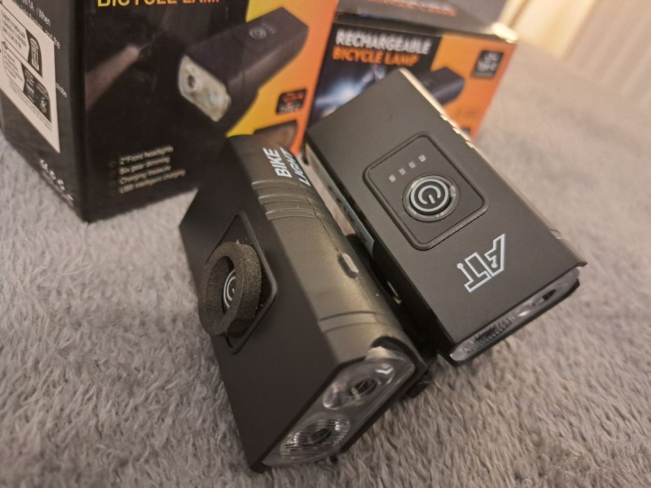 2 sztuki Mocne Lampki Rowerowe USB C komplet NOWE