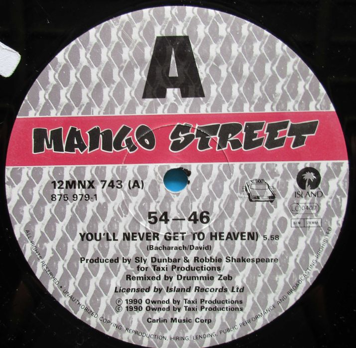 54 - 46 - - - - - You'll Never Get To Heaven - - - - - Maxi Single