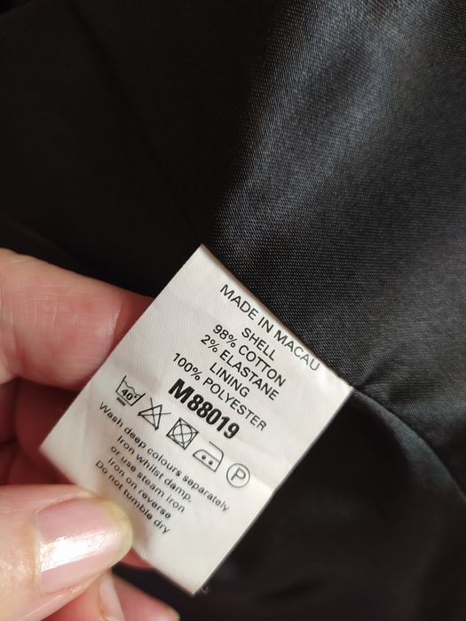 płaszcz czarny damski jesienny r 38