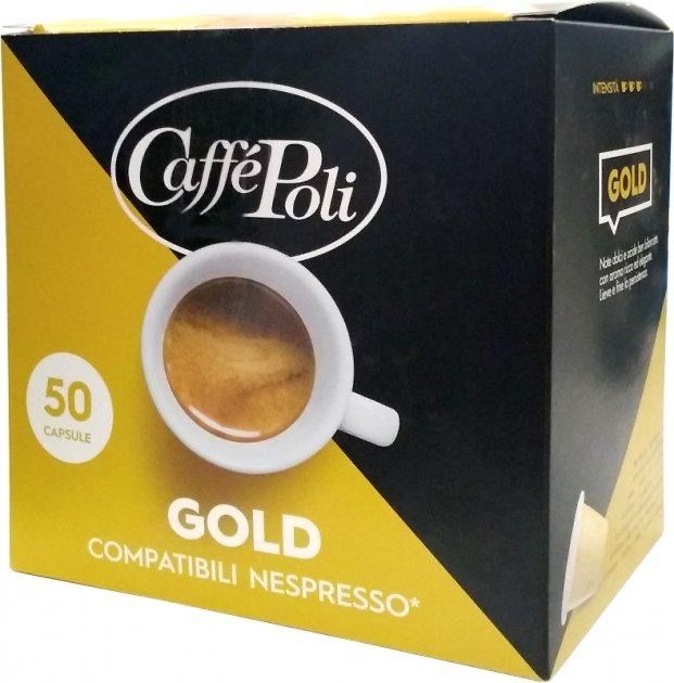 Кава в капсулах Nespresso Caffe Poli Gold 50 шт Неспрессо Каффе Полі