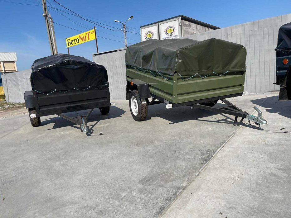 Новий причіп від заводу Дніпро-1700х1300х400, тент в подарунок!