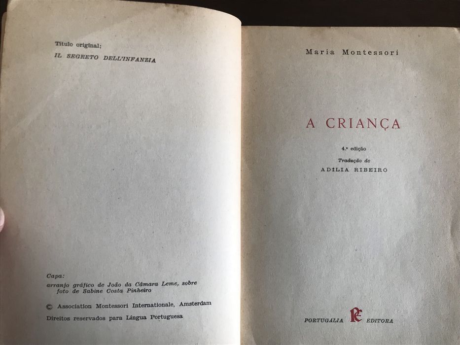 A Criança de Maria Montessori, Portugalia Editora