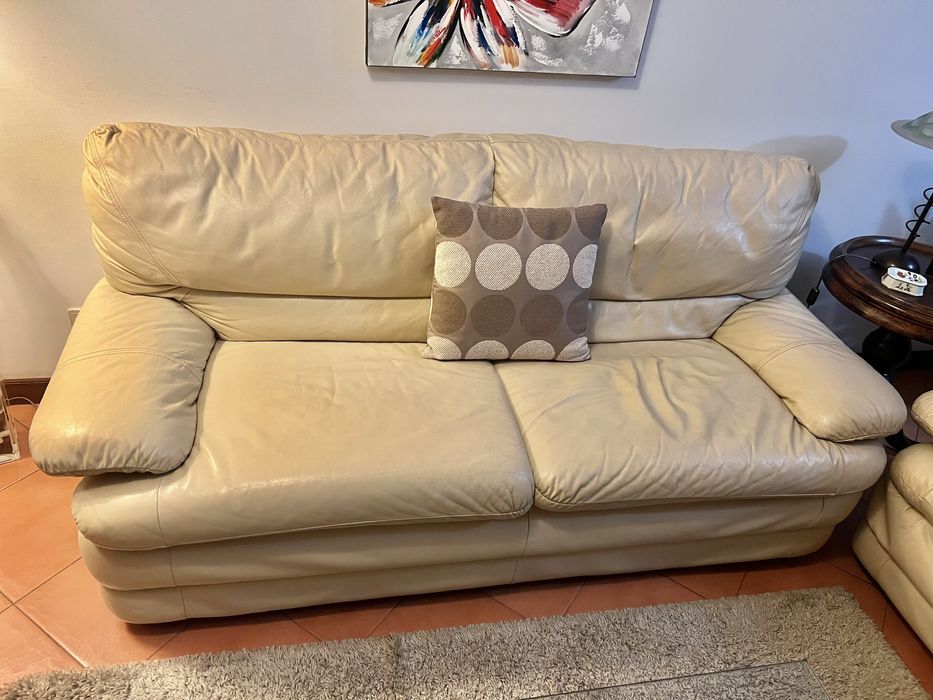 Dois Sofás em Pele