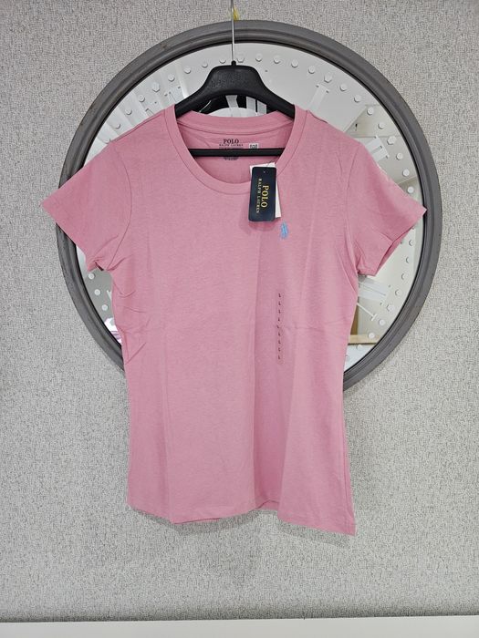 Koszulka damska Ralph Lauren rozmiar L kolor różowy slimfit