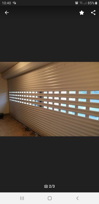 Brama garażowa rolowana. Roleta. Szybka brama