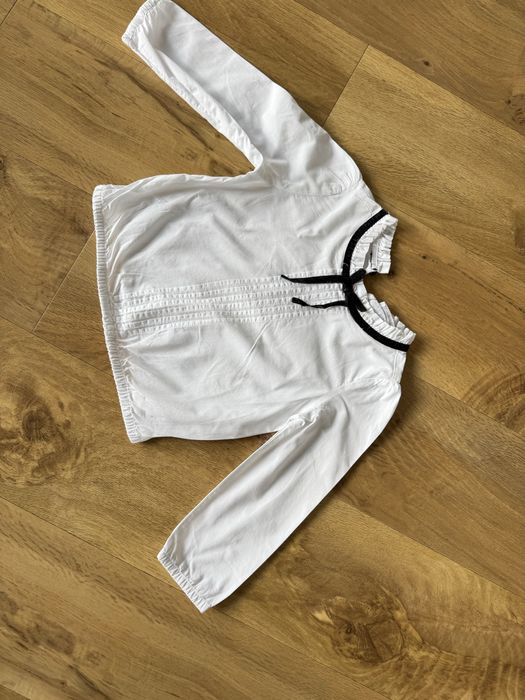 Koszula biała z kokardką r.104