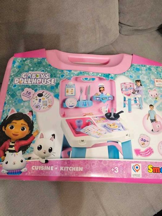 Simba smoby koci domek gabi kuchnia walizka Gabby's dollhouse kitchen