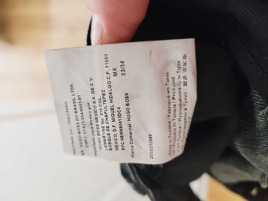 Piękne męskie jeansy Hugo Boss 33/34 L