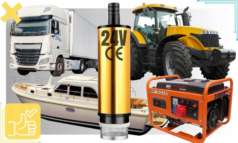 POMPKA POMPA 24V do Cieczy PALIWA WODY OLEJU ON itp. Uniwersalna 24V