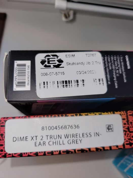 Skullcandy Dime XT 2 ,Jib True 2,Jlab Jbuds proиз США