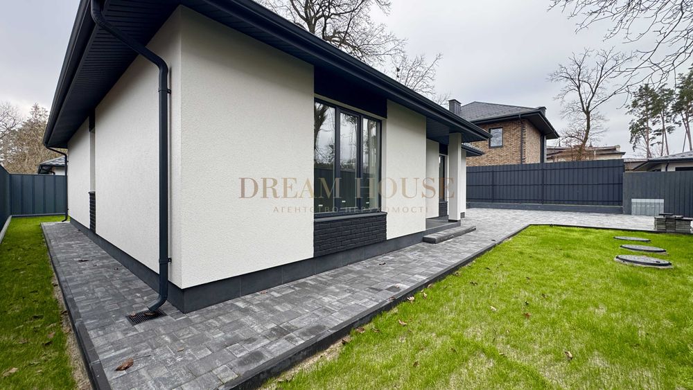 Одноповерховий будинок на 5 сотках у Бучі. Газове опалення