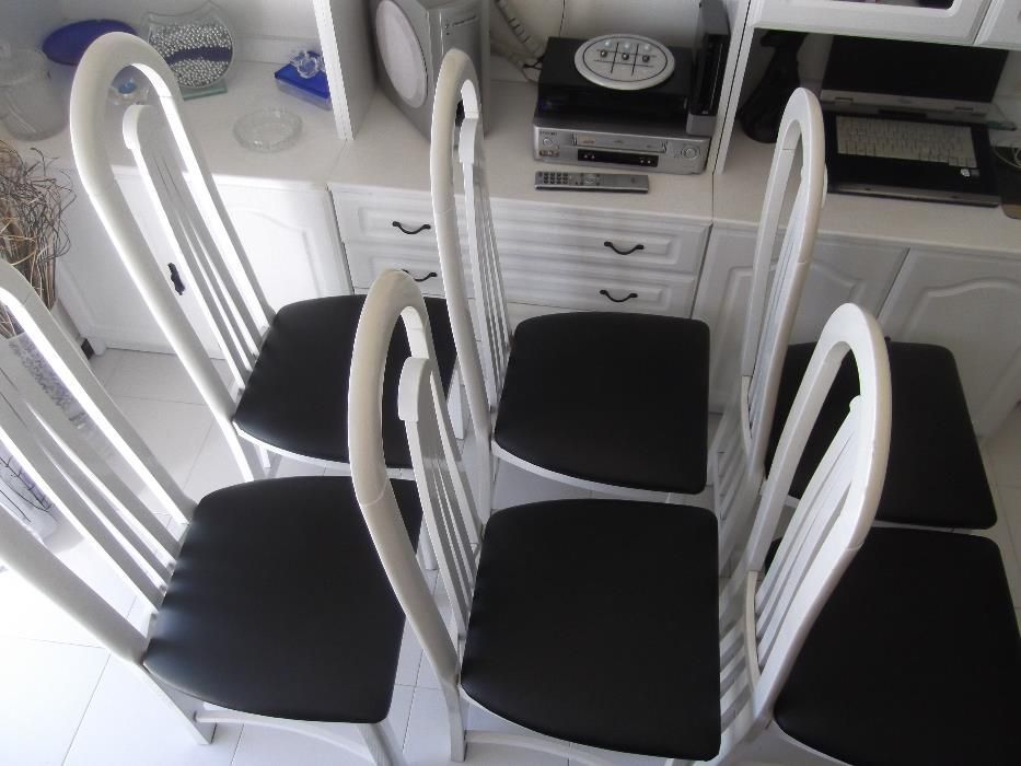 Mesa de sala de jantar, octogonal, em mármore, preta e branca - peça o