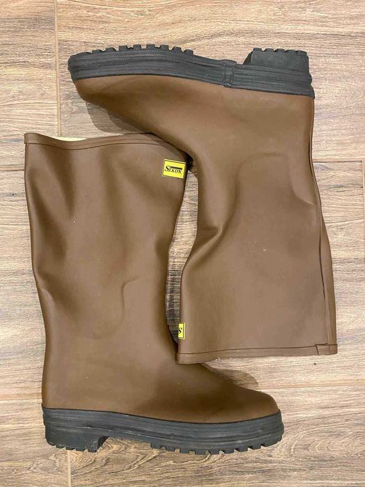 Beta Buty wysokie gumowe brązowe SKL 575031 / 43