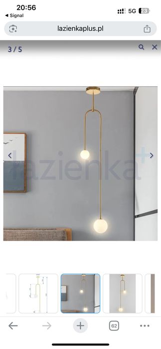 2 lampy podsufitowe toolight 2x40w OSW-04049 złote