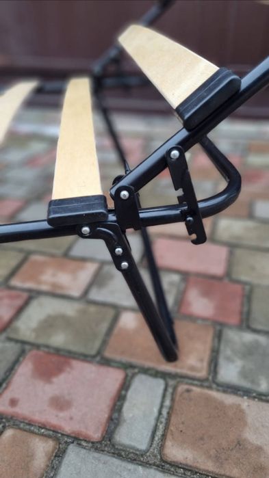 Розкладачка раскладушка ліжко на ламелях Нова з матрацом