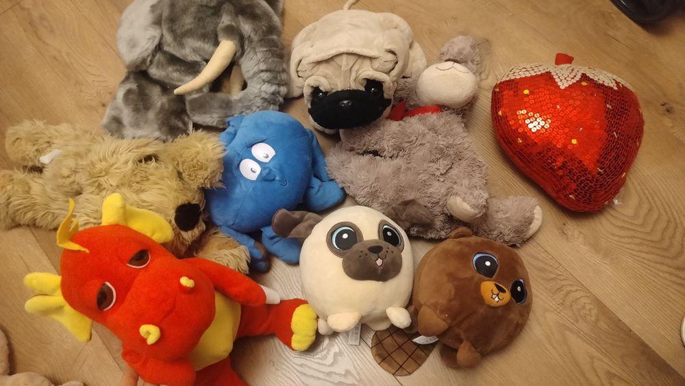 Zestaw zabawek pluszaków słodziaki dla dzieci