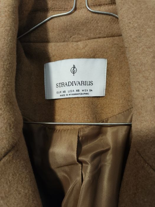 Płaszcz beżowy Stradivarius dla dziewczynki 158-164 stan idealny