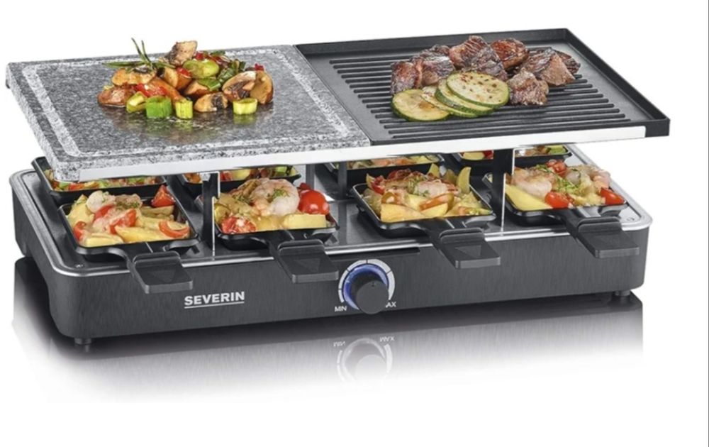 Grelhador duo pedra e placa antiaderente