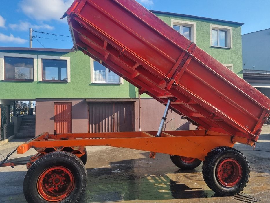 Przyczepa 3 strony wywrotka 8t .Mocna rama