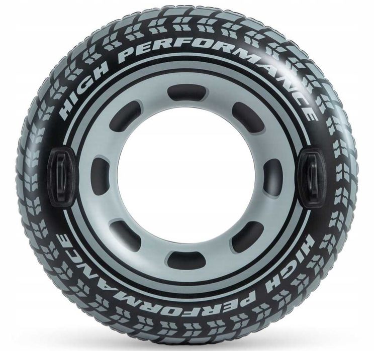 Duże koło dmuchane INTEX opona 114 cm z uchwytami HIT