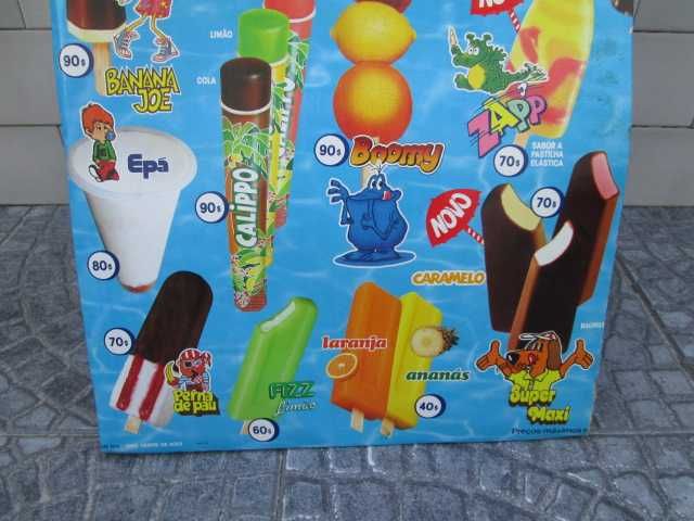 Raro Cartaz Gelados Olá Anos 90