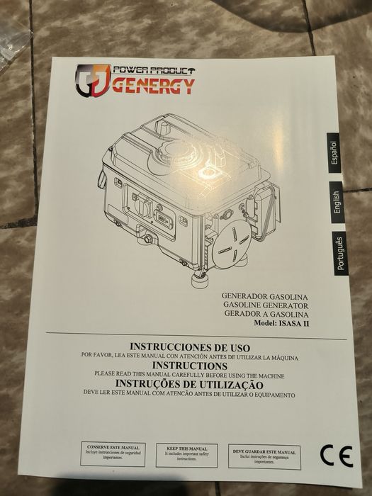 Продам генератор бензиновий Cenergy Іспанія