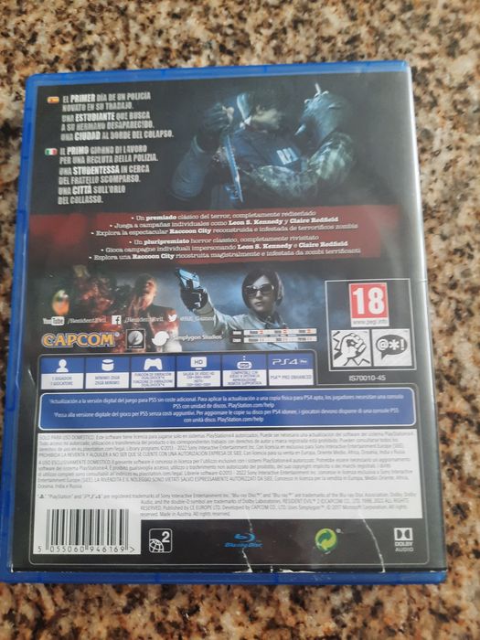 Resindent evil 2 ps4