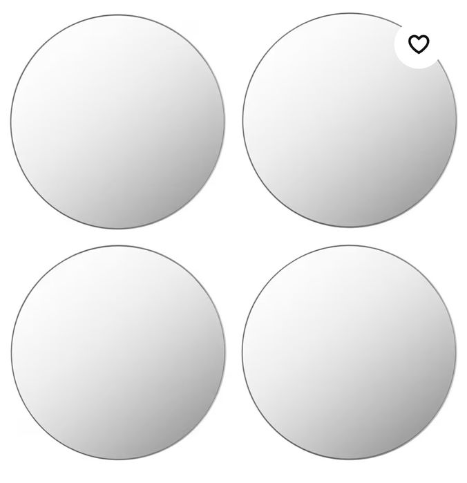 Espelhos Decorativos 20cm 15 unidades