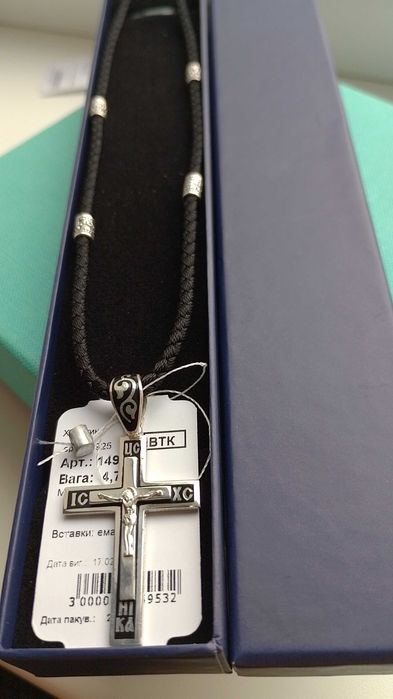 Шовковий шелковый шнурок 50 55 60 65 срібними серебряными вставками