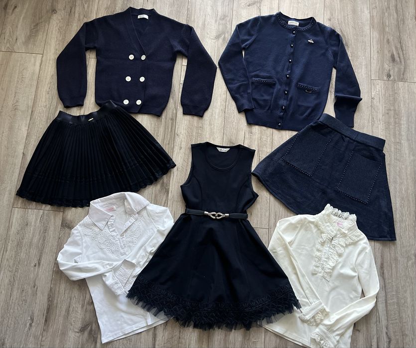 Кардиган, кофта, юбка, сарафан, плаття, шкільна форма 122 р-130-140