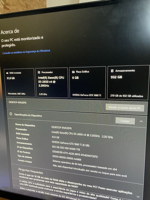 PC Gaming 1080p + 32GB RAM + SSD NVMe 1TB – Rápido e Pronto a Usar