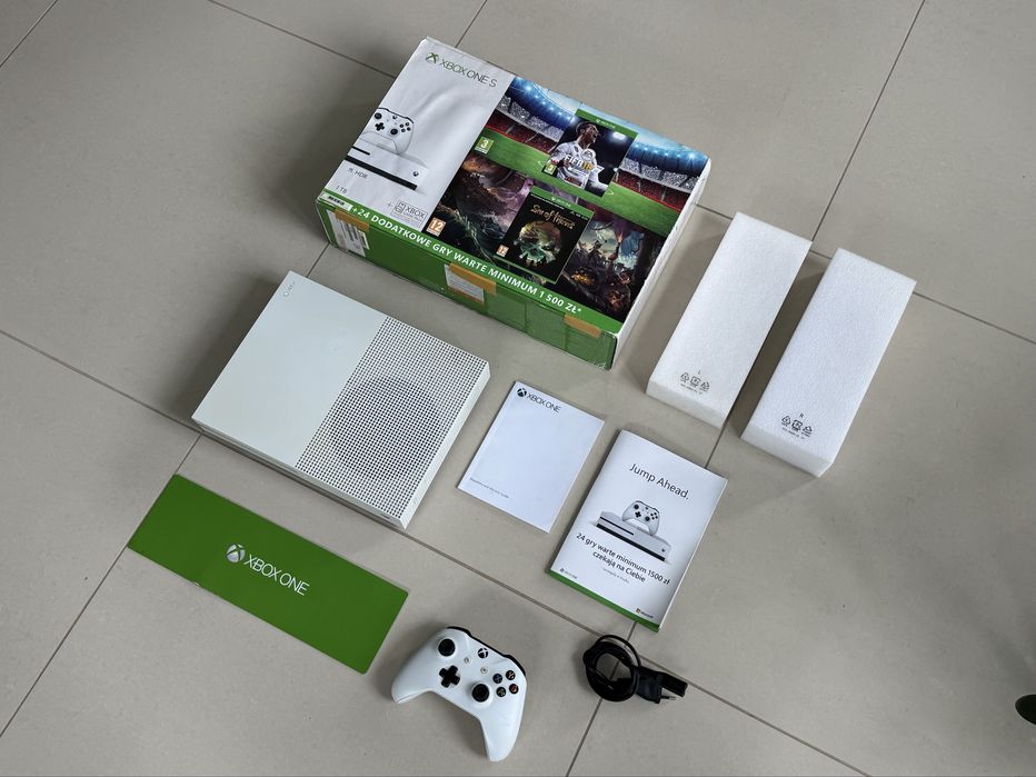 MICROSOFT XBOX ONE S 1TB Real Foto 100% Sprawna Cena Ostateczna !