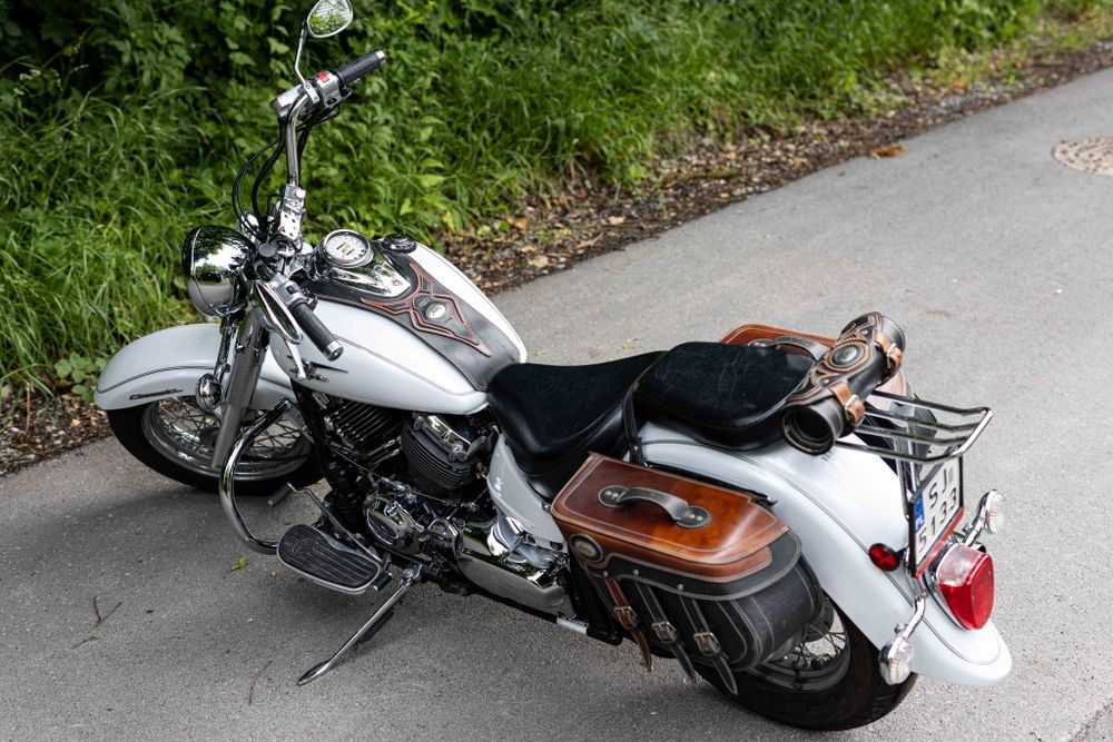 YAMAHA DRAG STAR 650 CLASSIC (2009) Biała Perła