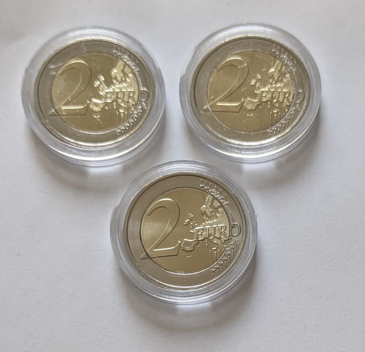Lote 3 moedas comemorativas 2€