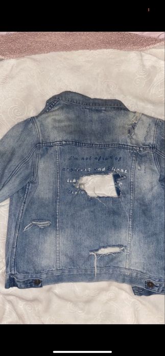 jeansowa kurtka cropp