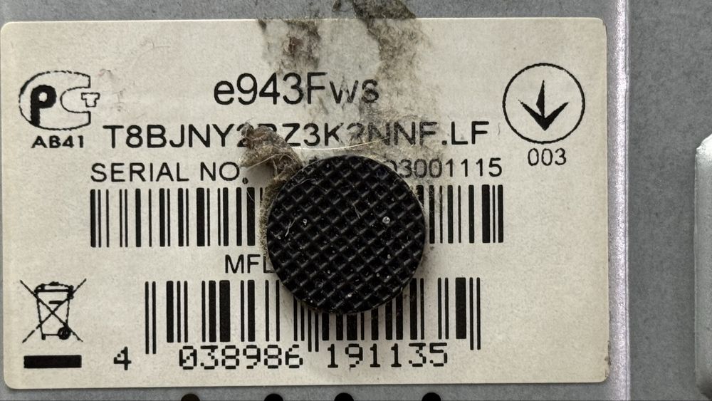 Monitor LED 18,5 cala AOC E943FWS VGA Zasilacz