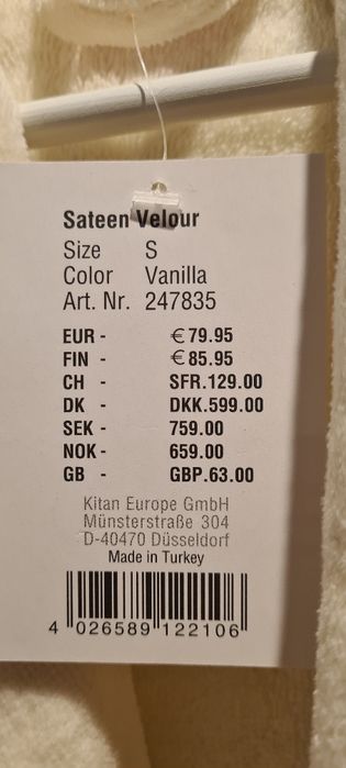Szlafrok ESPRIT kremowy damski rozmiar S