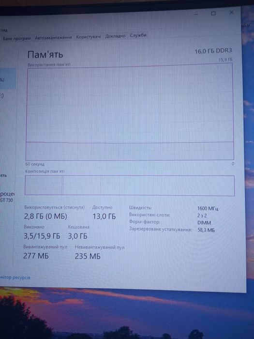 Комп'ютер настільний intel i5-3470, 16gb ddr3, gt730 2gb,
