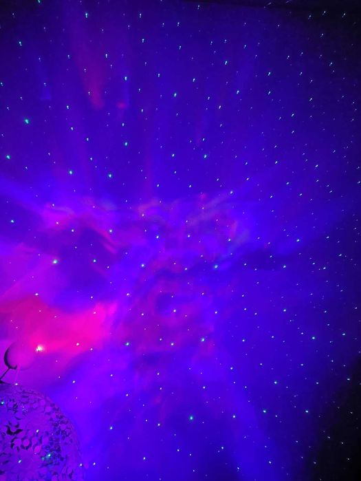 Projetor Astronauta Galáxia LED + Luz de Presença Lua - Novos Selados