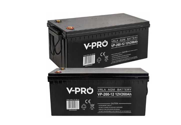 Акумулятор AGM 260 ah Volt Polska 12V Аккумулятор Акумуляторна батарея