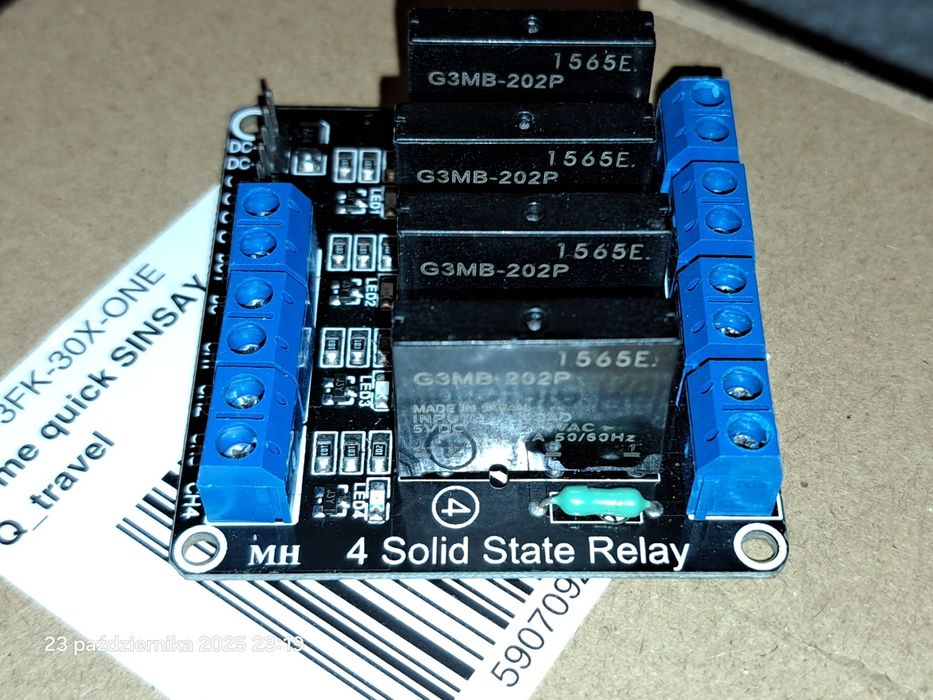 przekaźnik półprzewodnikowy ssr arduino 4 kanały