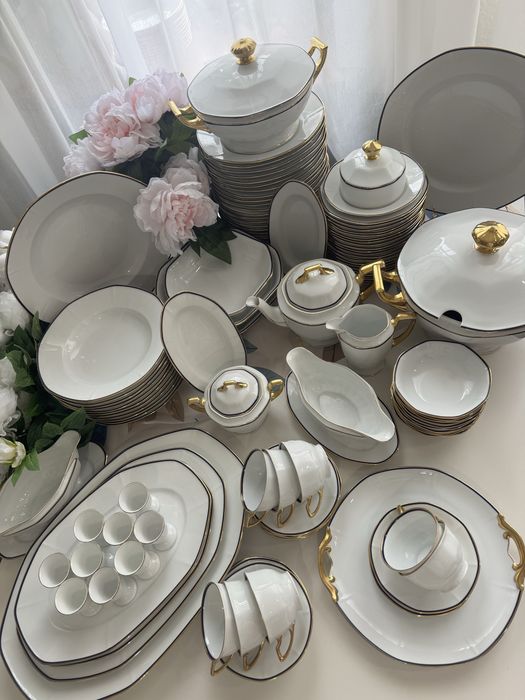 Столовий сервіз, чайний обідній сервіз, кобальтовий, віллерой, баварія