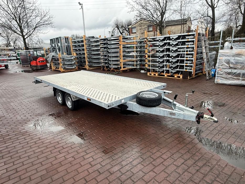 Gala BBG Laweta Gala Phoenix płaska wypełniona alu ryfl 4.5x2,05m koła 195r13c DMC 2700kg lampy LED dostawa MOTOMUS  Laweta Gala płaska lampy LED 4.5x2m koła 195r13c 2700kg dostawa Cz-wa