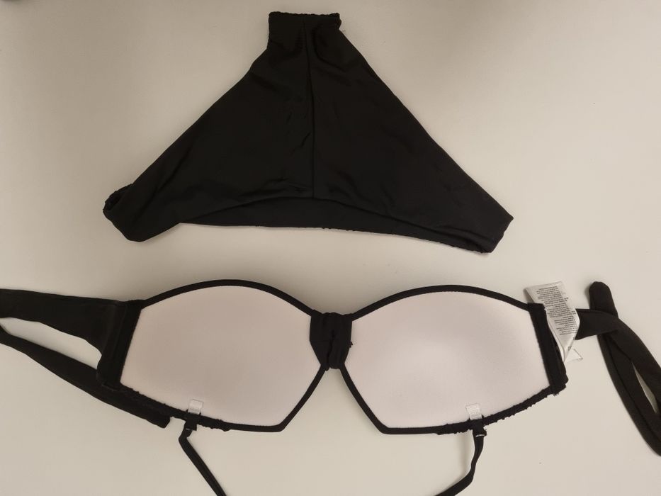 Bikini preto rendado - S
